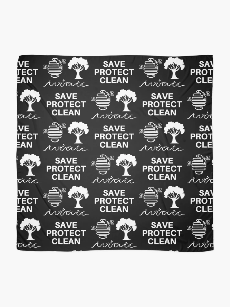 Thumbnail 2 of 3, Scarf, Save Protect Clean designed and sold by RIVEofficial.