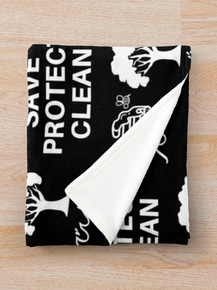 Thumbnail 3 of 6, Throw Blanket, Save Protect Clean designed and sold by RIVEofficial.