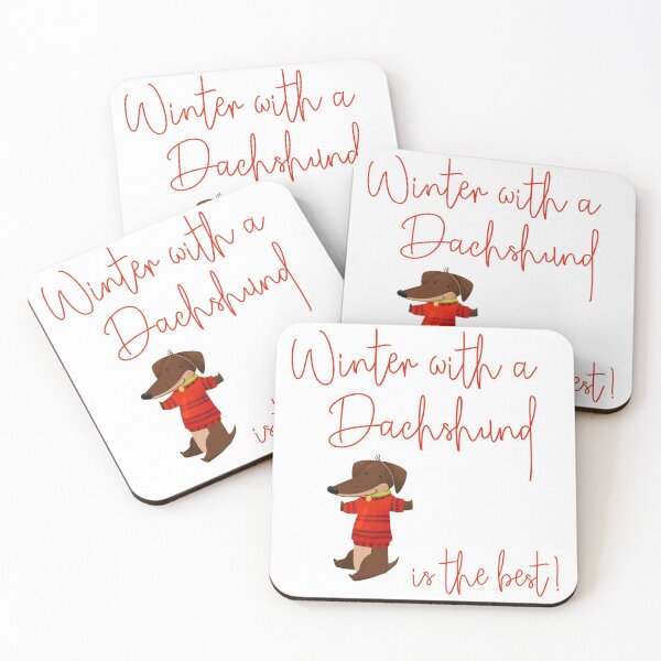 Item preview, Winter Dachshund designed and sold by StubbornWiener.