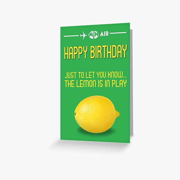 Item preview, Happy Birthday lemon designed and sold by BeyondGraphic.
