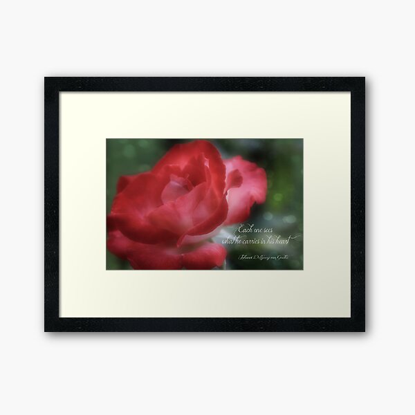 See With Your Heart Framed Art Print