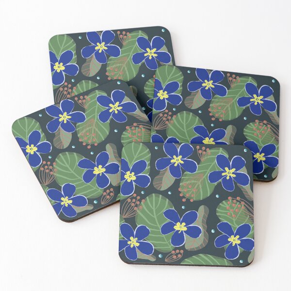 Item preview, indigo flowers designed and sold by Pacesyte.
