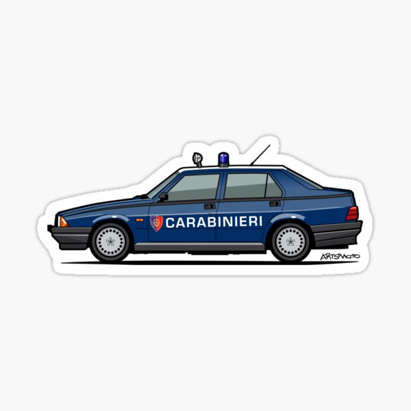 MICRO MACHINES CARABINIERI MILANO Galoob Police car ALFA ROMEO 75 