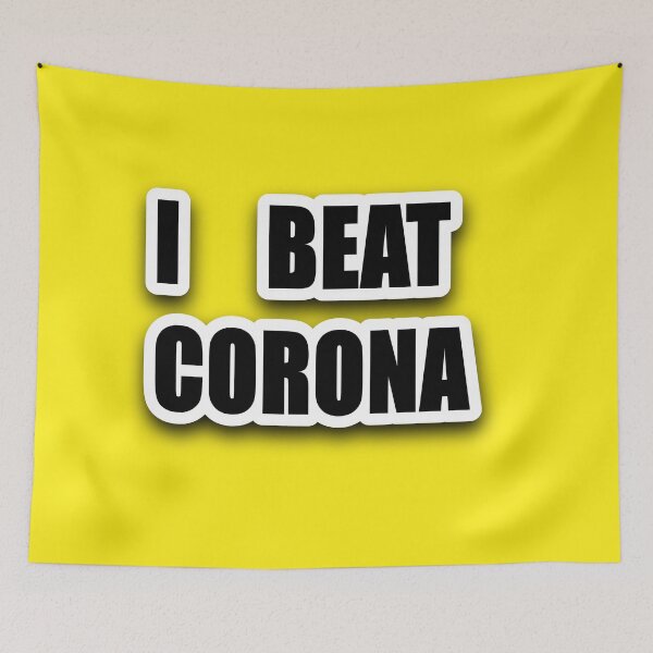 Item preview, I BEAT CORONA  designed and sold by Freedom Sign.