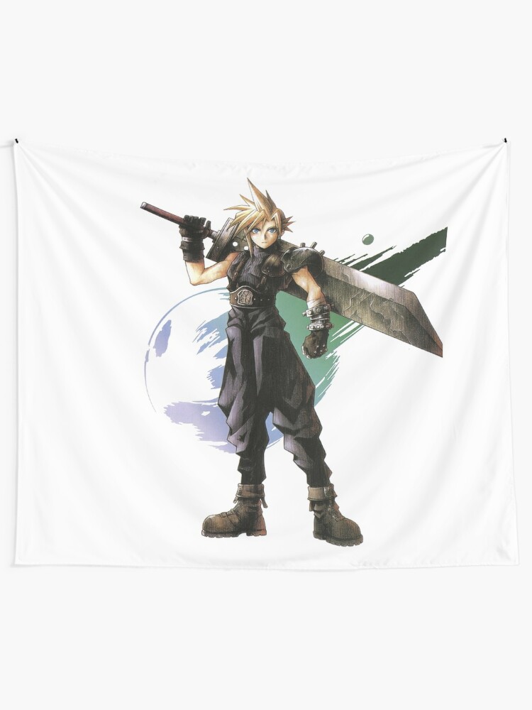 Final Fantasy 7 Cloud & Logo | Tapestry