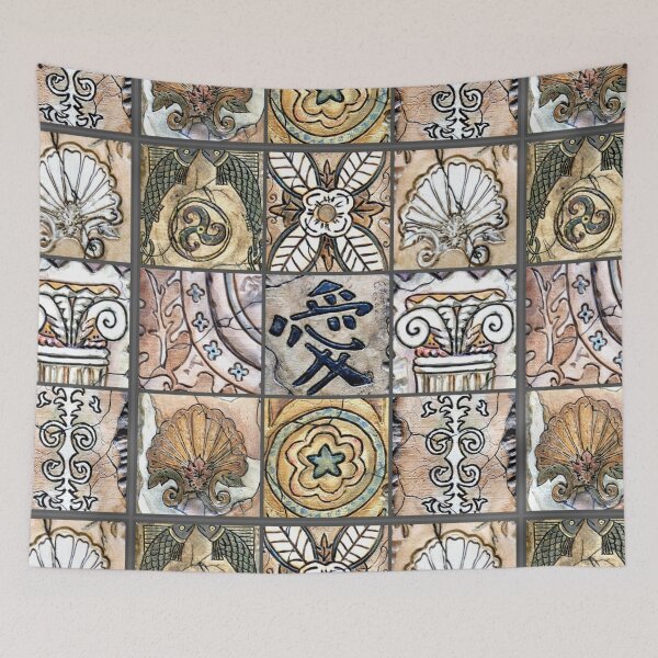 Item preview, Artifacts / Old World / Carved Art / Bohemian Decor / Patterns / Clay Art / Rustic Design designed and sold by artenvironments.
