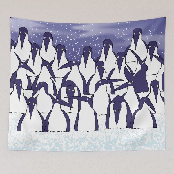 Item preview, Penguins in the Snow Art Childrens Room Decor designed and sold by Stephen Chambers / The Pop Art Factory.