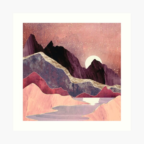 Blush Vista Art Print