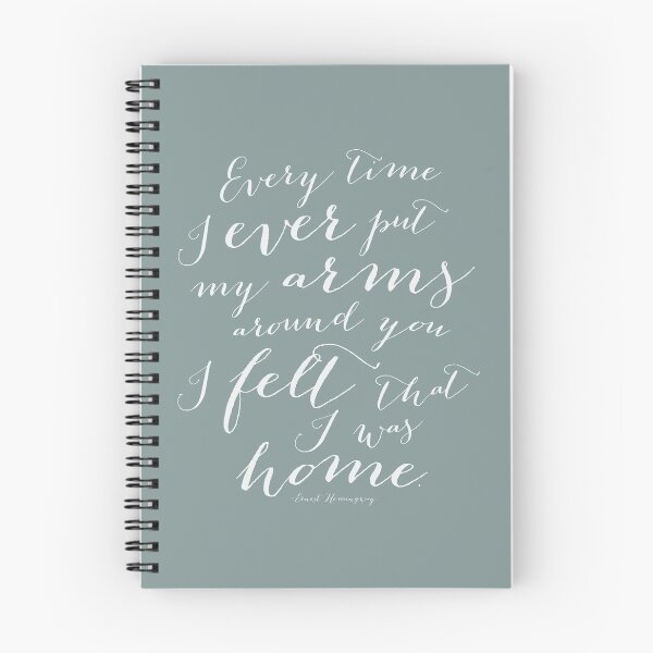 Item preview, Every Time I Ever Put My Arms Around You I Felt That I Was Home Typography Art designed and sold by Kristen Glanzmann.