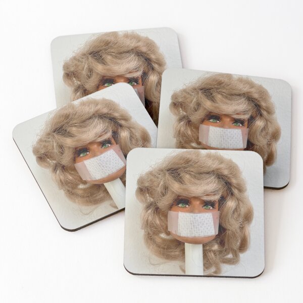 Item preview, Farrah Doll Head Covid 19 Corona Mask  designed and sold by IamRaym.