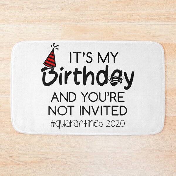 Item preview, Quarantine - It’s My Birthday And   Quarantined Face Mask designed and sold by Funny Tee.