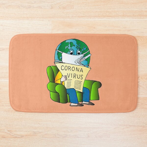 Item preview, earth fighting corona virus designed and sold by chahdoud.