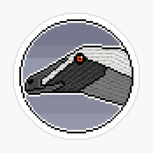 Pixel Velociraptor mongoliensis Sticker