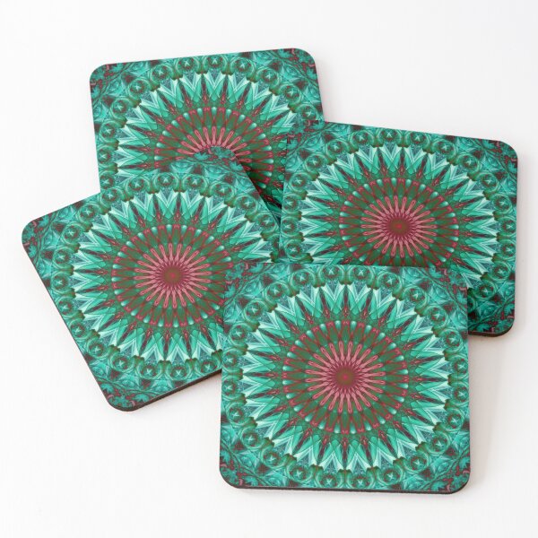 Item preview, Mandala in green and pink tones designed and sold by JBlaminsky.