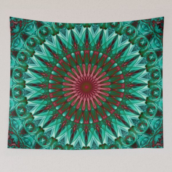 Item preview, Mandala in green and pink tones designed and sold by JBlaminsky.