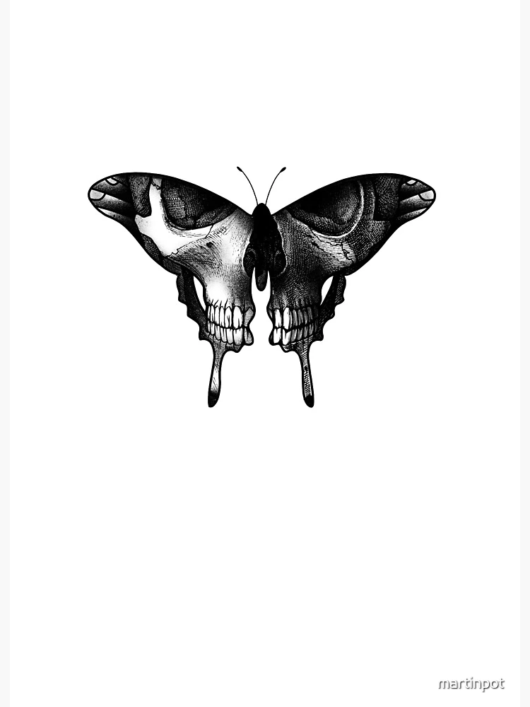 トップス Maxsix skull butterfly art long sleeve Maxsix skull butterfly art long sleeve