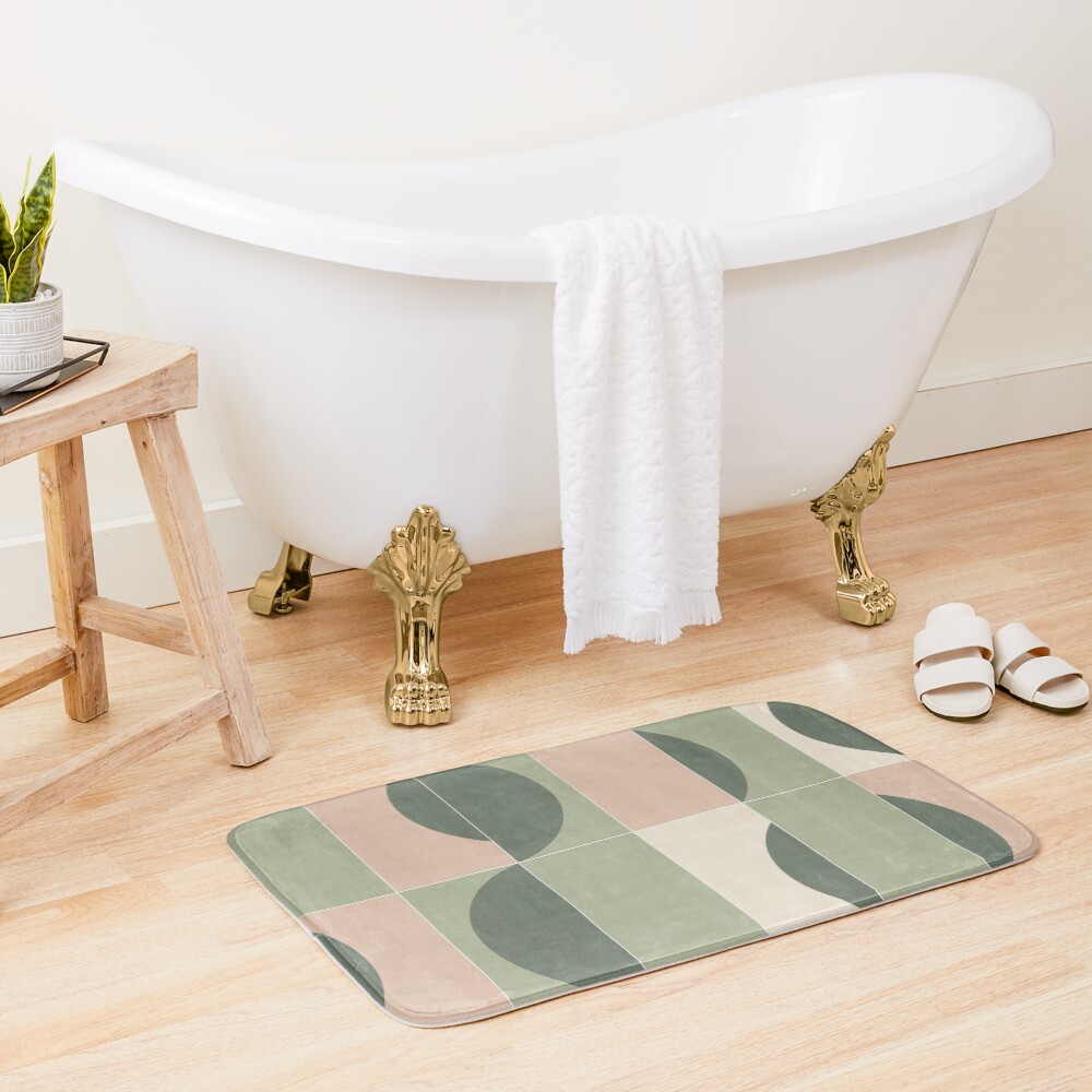 Garden Tiles 02 Bath Mat
