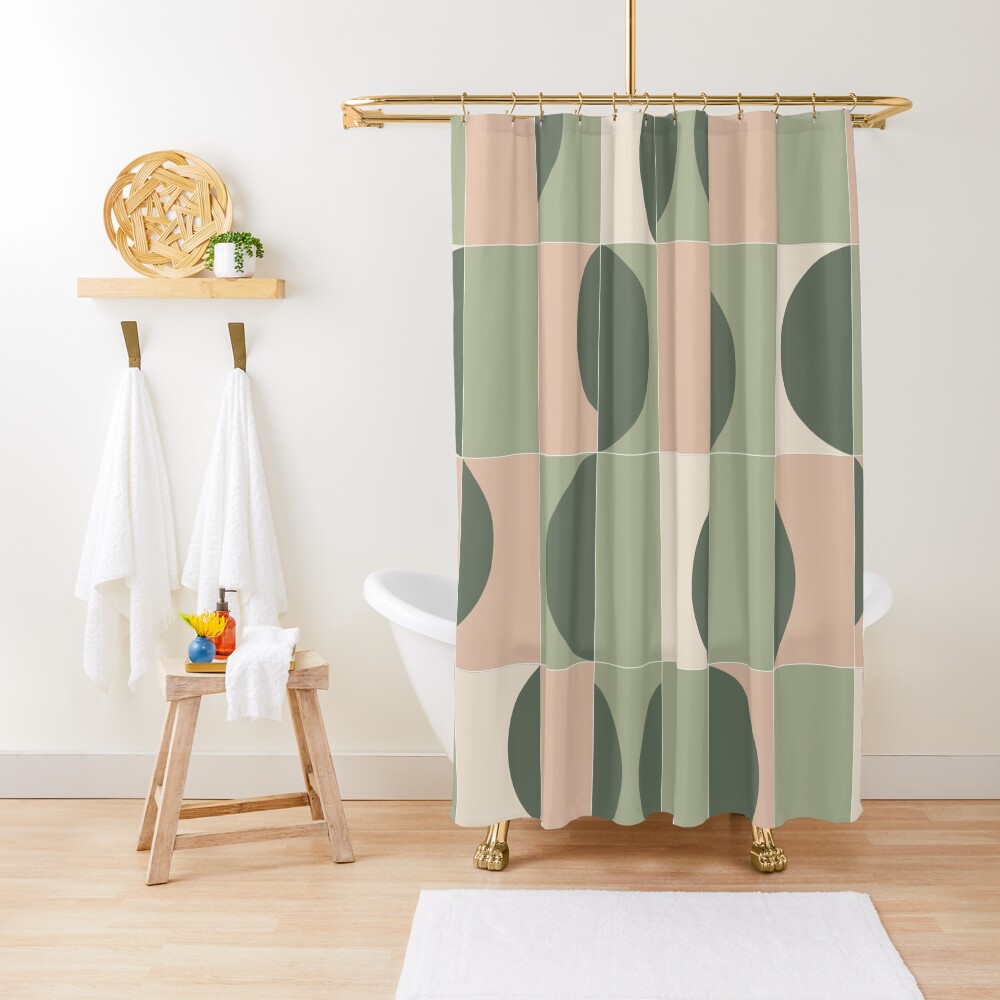 Garden Tiles 02 Shower Curtain
