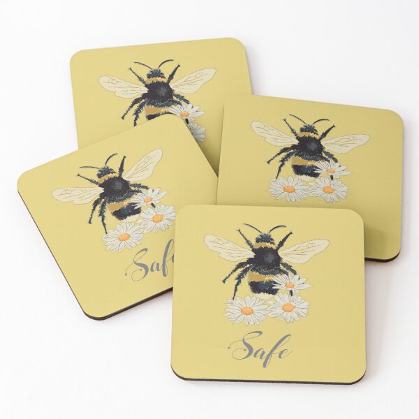 Item preview, Bee Safe, Bee & Flowers  designed and sold by Leatextileart.