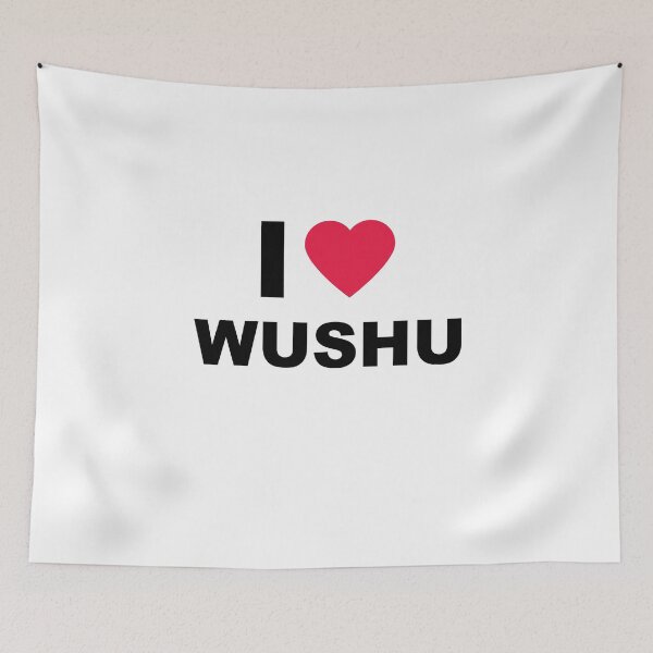 Aperçu de l'œuvre j'adore le wushu et le kung fu créée et vendue par thehafdesigner.