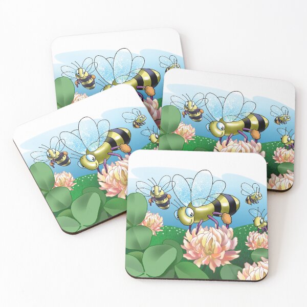 Item preview, Bees and Flowers Art Childrens Room Decor designed and sold by Stephen Chambers / The Pop Art Factory.