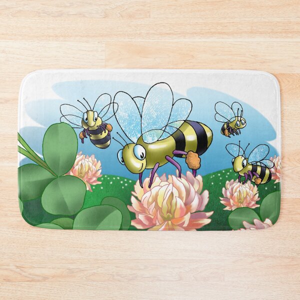 Item preview, Bees and Flowers Art Childrens Room Decor designed and sold by Stephen Chambers / The Pop Art Factory.