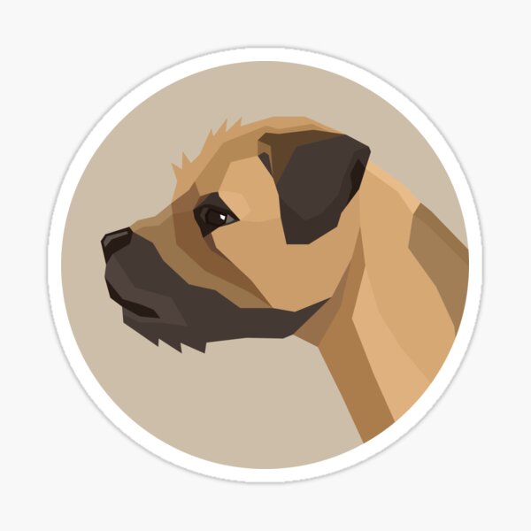 Item preview, Border Terrier Dog Face designed and sold by ApparelDuck.