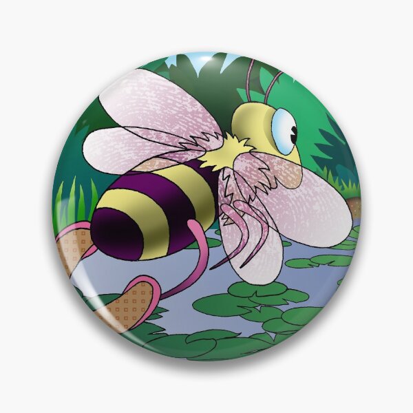 Item preview, Bee and Frog Pond Art Childrens Room Decor designed and sold by Stephen Chambers / The Pop Art Factory.