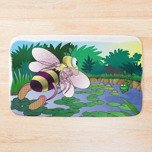 Item preview, Bee and Frog Pond Art Childrens Room Decor designed and sold by Stephen Chambers / The Pop Art Factory.