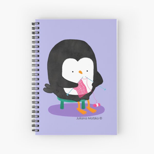 Tricot Penguin Spiral Notebook