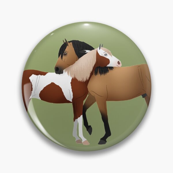 Item preview, Spirit and Rain Cartoon - Equine Rampaige designed and sold by equinerampaige.