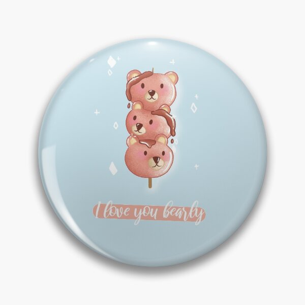 Item preview, I love you bearly bear mitarashi dango pastries and desserts pun card designed and sold by AliciaBarten.