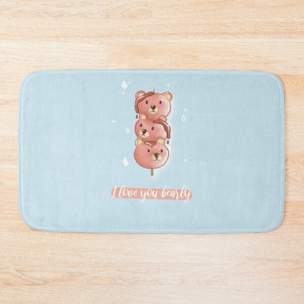 Item preview, I love you bearly bear mitarashi dango pastries and desserts pun card designed and sold by AliciaBarten.