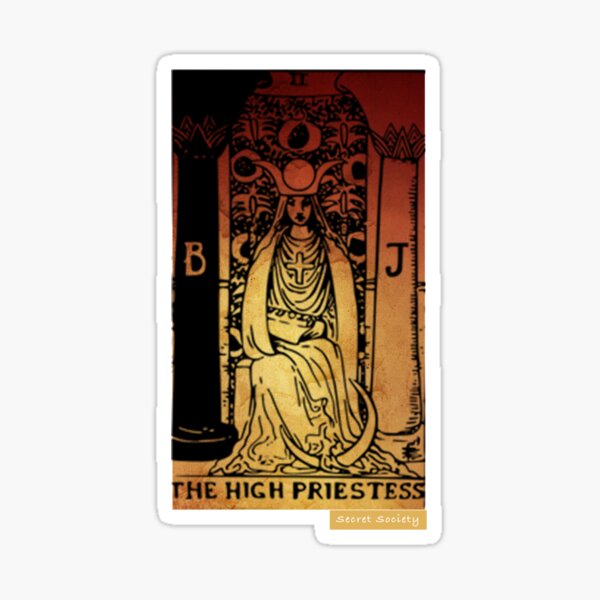 The High Priestess - Secret Society Sticker