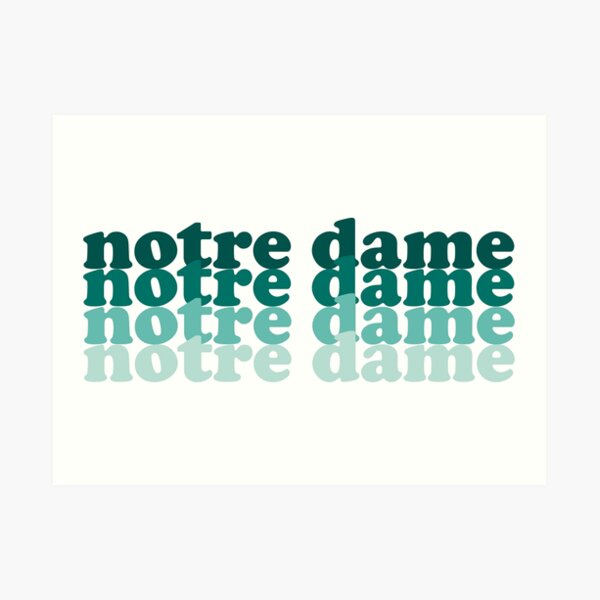 notre dame Art Print