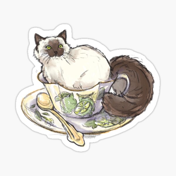 Earl Grey Cat Sticker