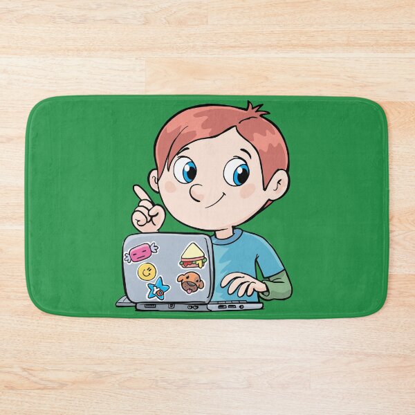 Item preview, boy sits in front of the laptop and teaches distance learning designed and sold by duxpavlic.