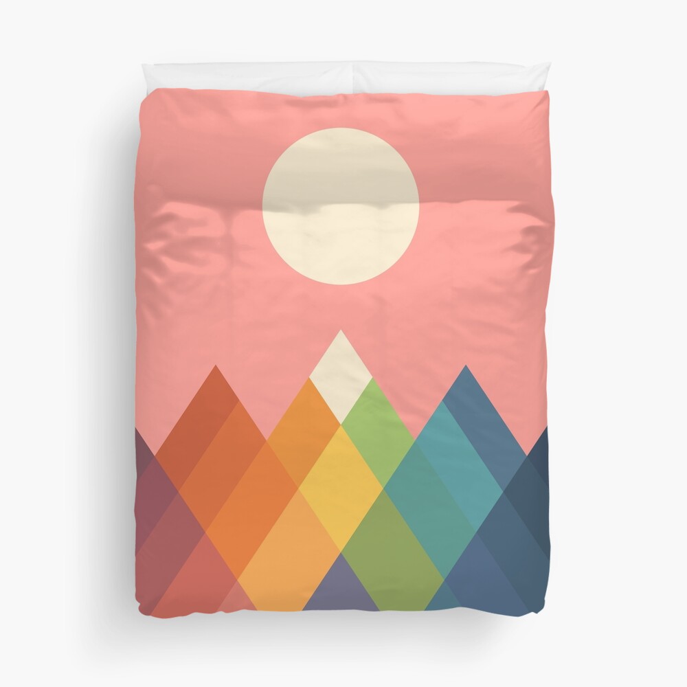 Rainbow Peak Duvet Cover