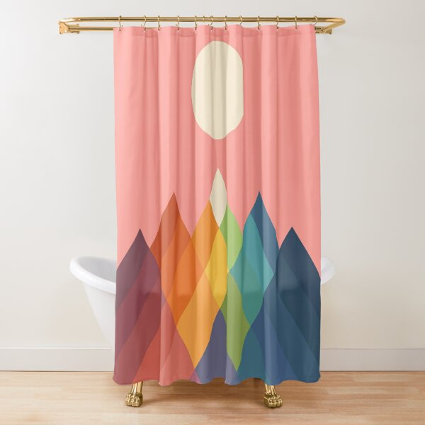 Rainbow Peak Shower Curtain
