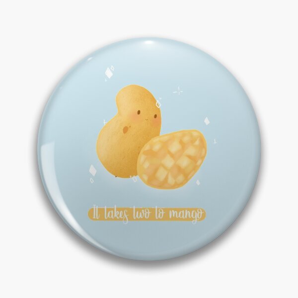 Item preview, It takes two to mango mango pun card designed and sold by AliciaBarten.