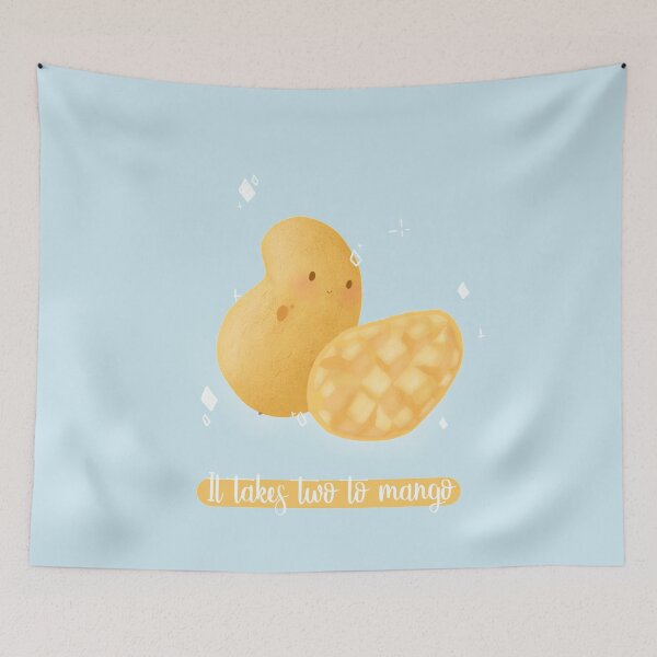 Item preview, It takes two to mango mango pun card designed and sold by AliciaBarten.