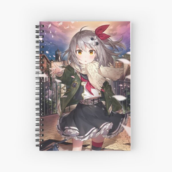 Cute anime girl Spiral Notebook by Reynoka