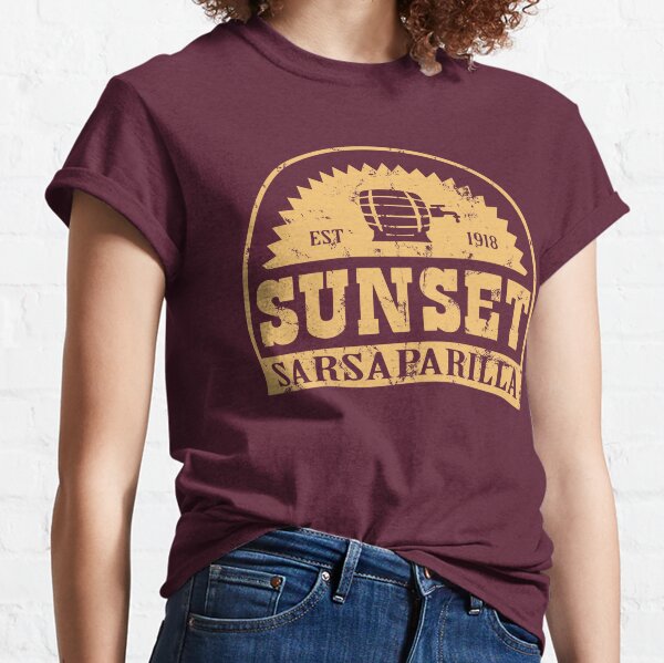 Salsepareille au coucher du soleil T-shirt classique
