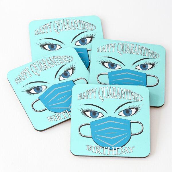 Item preview, Happy Quarantined Birthday - Covid 19 - Best gifts for 2020 survivors - Oh shit! Blue eyes! designed and sold by BestStuffDepot.
