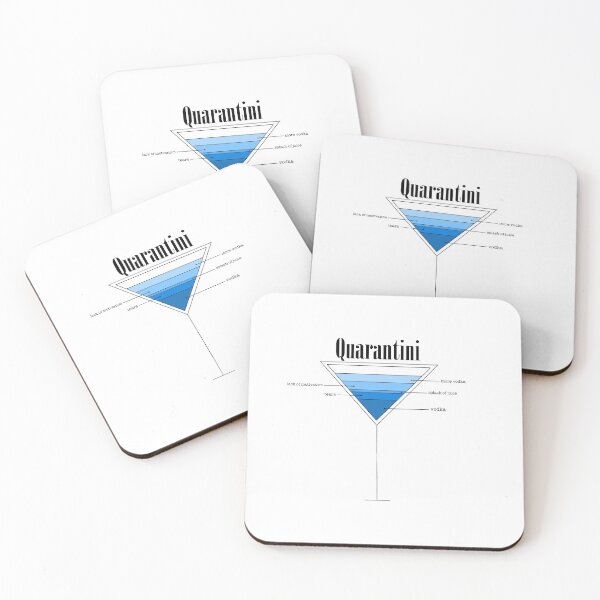 quarantini Coasters (Set of 4)