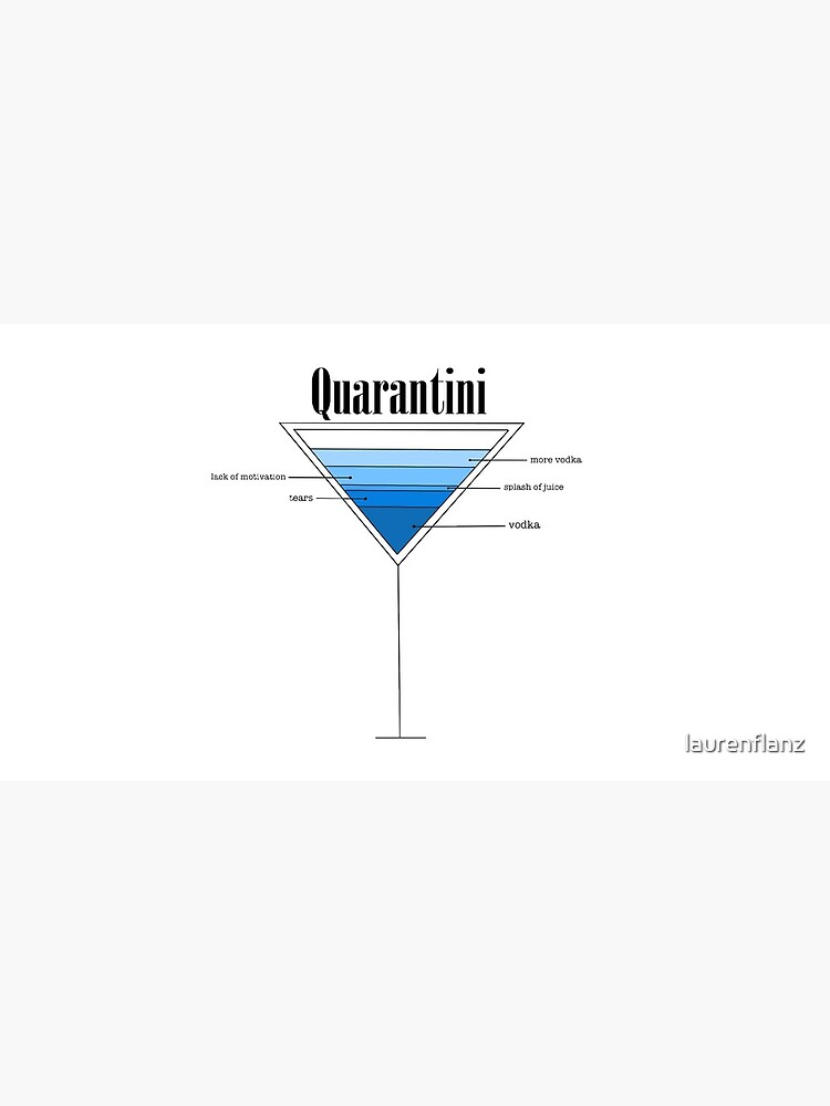 Custom Martini Glass, Quarantini Time! I Survived Covid-19