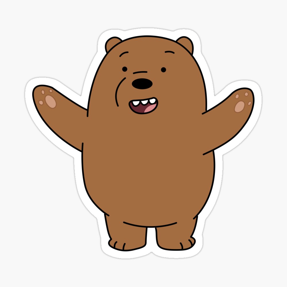 We Bare Bears Grizzly Bear Poster By Kidcartoon Redbubble Download the free graphic resources in the form of png, eps, ai or psd. redbubble