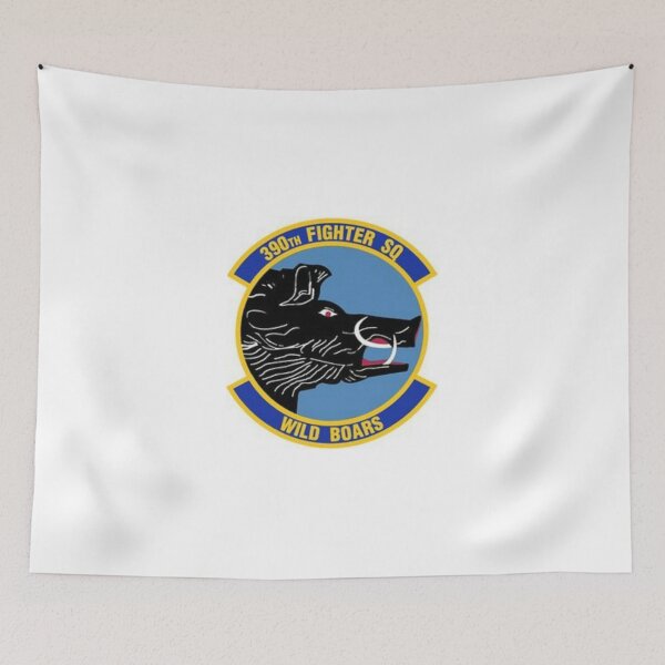 Artikelvorschau, USAF 390. Jagdgeschwader Wildschweine Patch Aufkleber entworfen und verkauft von MilitaryPlus.