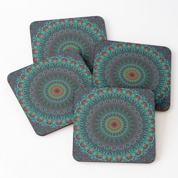 Item preview, Blue,green and red mandala designed and sold by JBlaminsky.