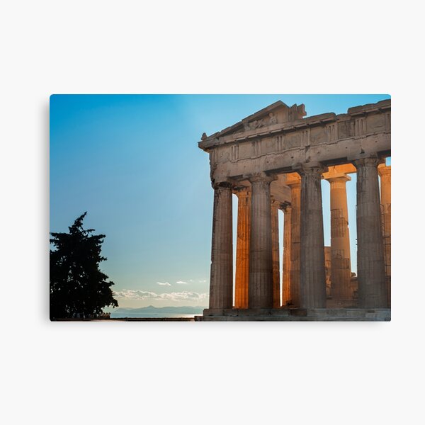 From the Parthenon to the Sea Metal Print